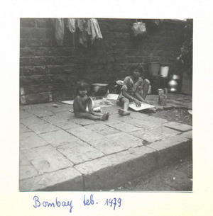Leben auf der Strasse in Bombay 1979